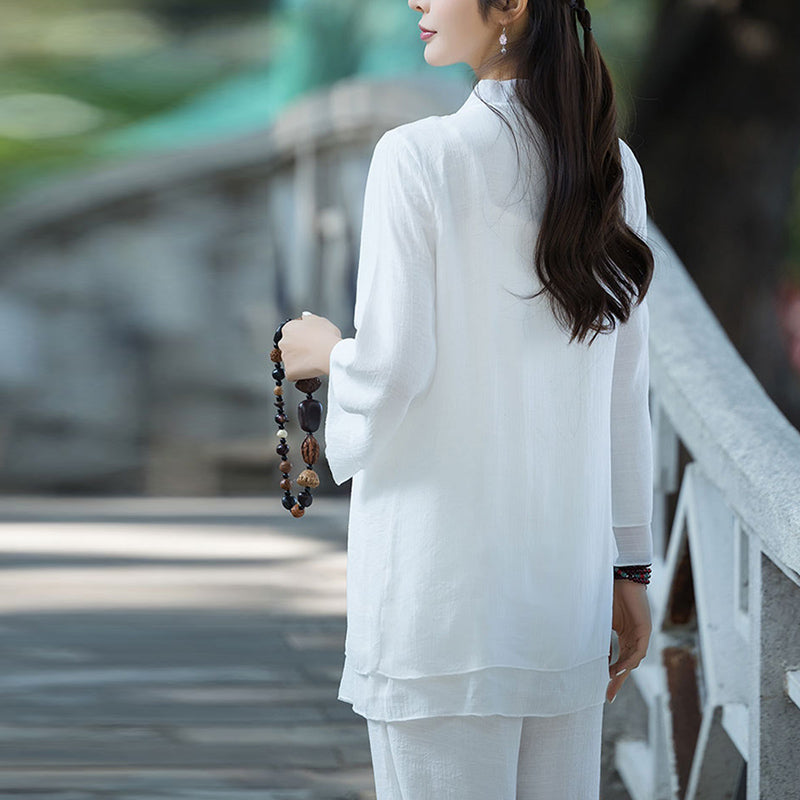 Yoga Cotton Linen Clothing Uniform Meditation Zen Practice Women's Set (Extra 30% Off | USE CODE: FS30)