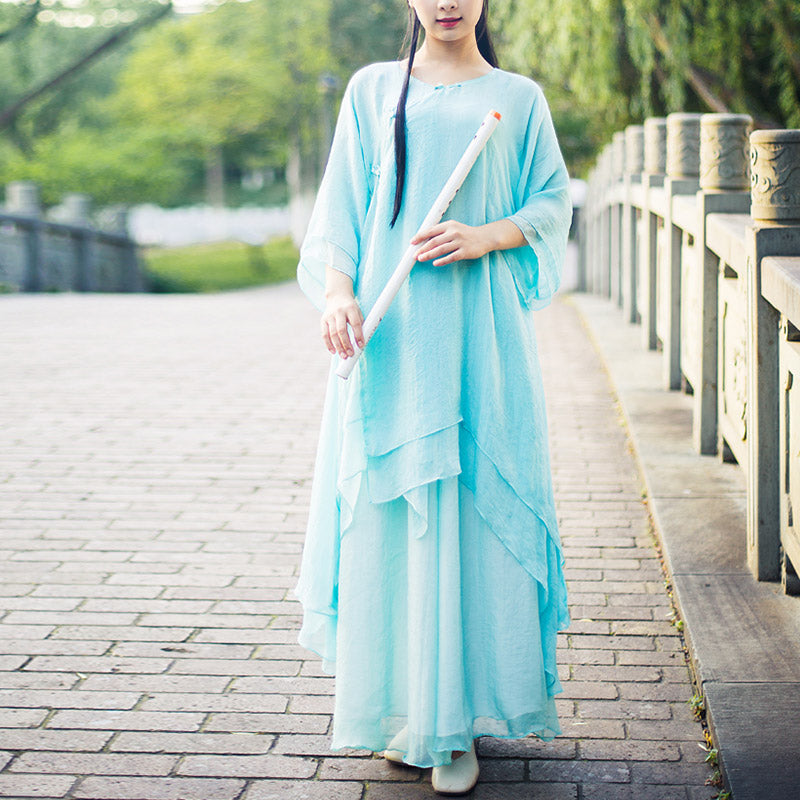Breathable Chiffon Three-Piece Mindful Movement and Meditation Set