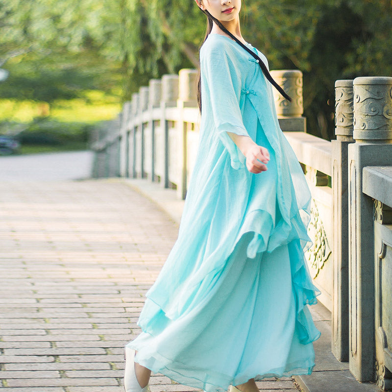 Breathable Chiffon Three-Piece Mindful Movement and Meditation Set