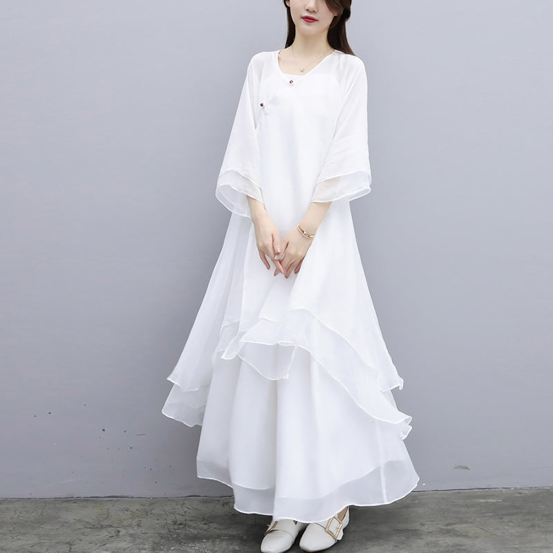 Breathable Chiffon Three-Piece Mindful Movement and Meditation Set