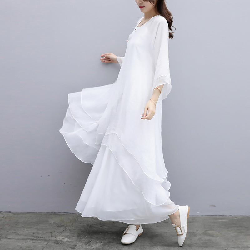 Breathable Chiffon Three-Piece Mindful Movement and Meditation Set