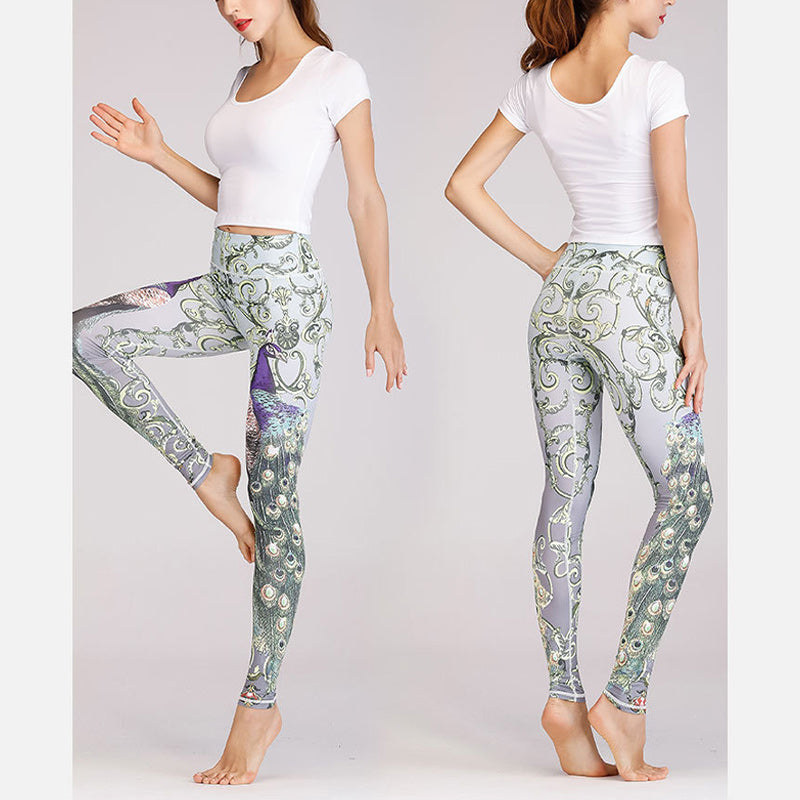 Breathable Printed Lotus Phoenix Mindful Movement Yoga Set