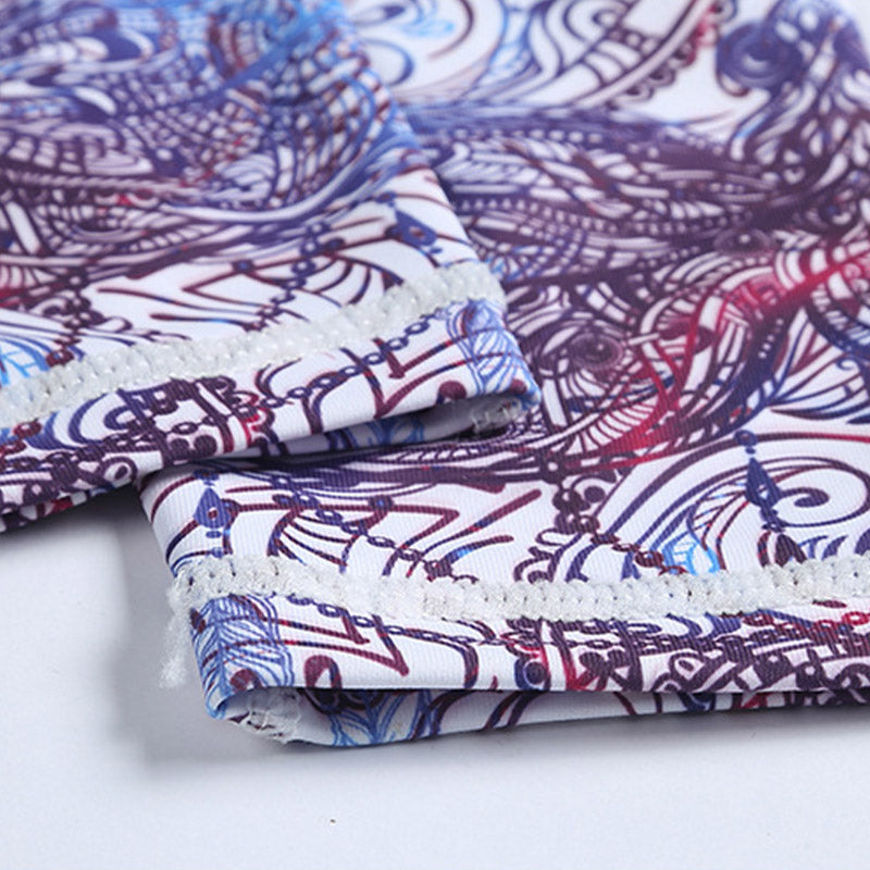 Flowers Leaves Birds Print Pants Sports Fitness Yoga Leggings Women's Yoga Pants