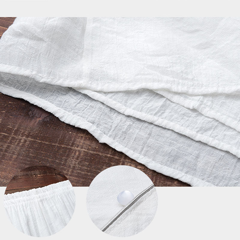 Handcrafted Cotton Linen Minimalist Meditation Top and Pants Set