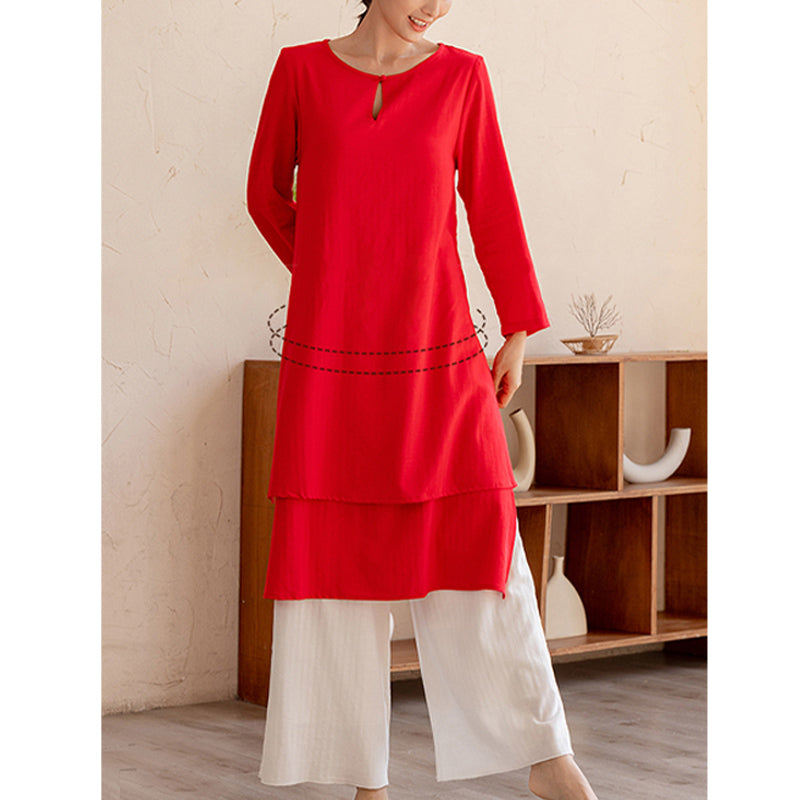 Tactile Cotton-Blend Minimalist Meditation and Tai Chi Set