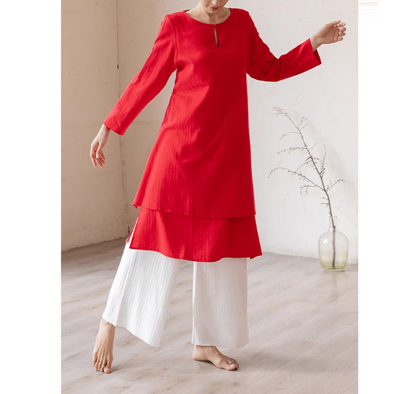 Tactile Cotton-Blend Minimalist Meditation and Tai Chi Set