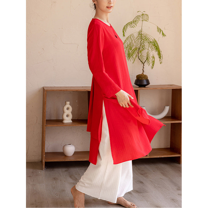 Tactile Cotton-Blend Minimalist Meditation and Tai Chi Set