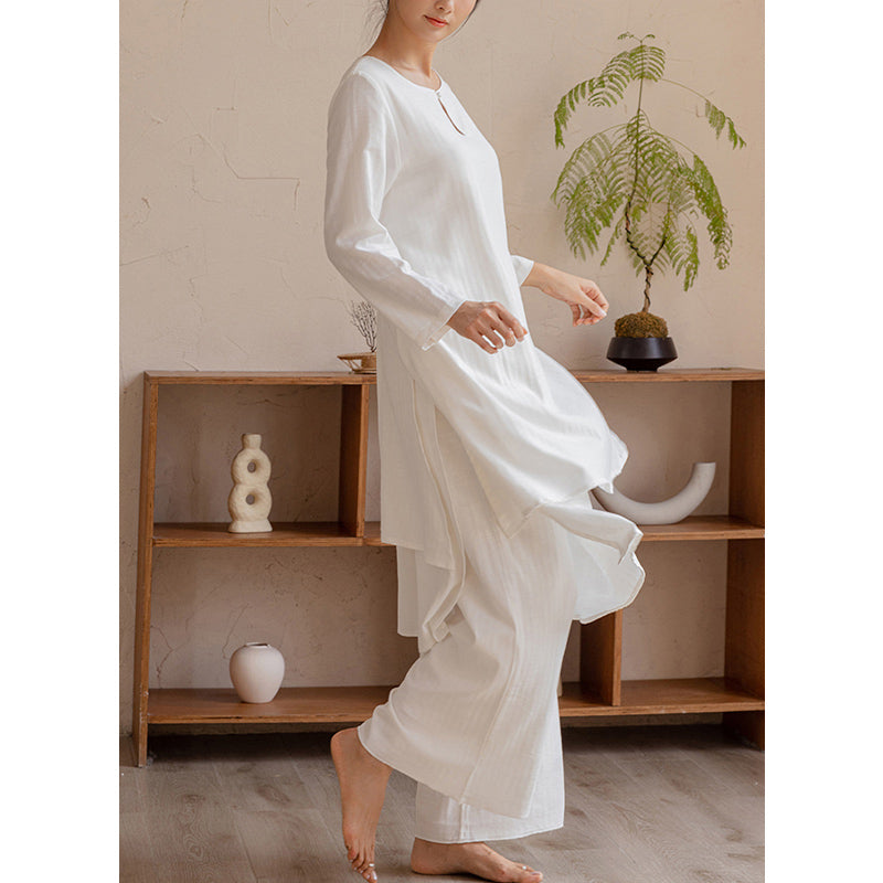 Tactile Cotton-Blend Minimalist Meditation and Tai Chi Set