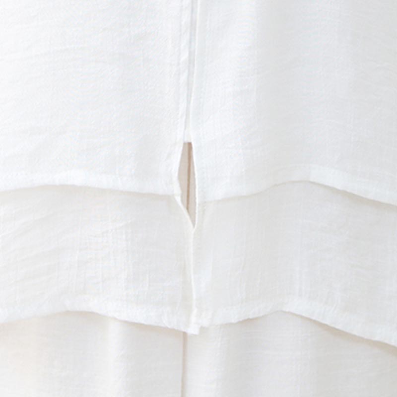 2Pcs Simple Chinese Frog Button Design Top Pants Meditation Yoga Zen Tai Chi Cotton Clothing Women's Set