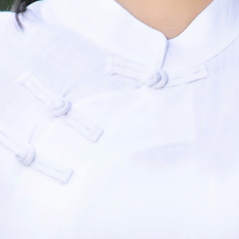 Cotton Linen Long-Sleeve Meditation & Yoga Two-Piece Set