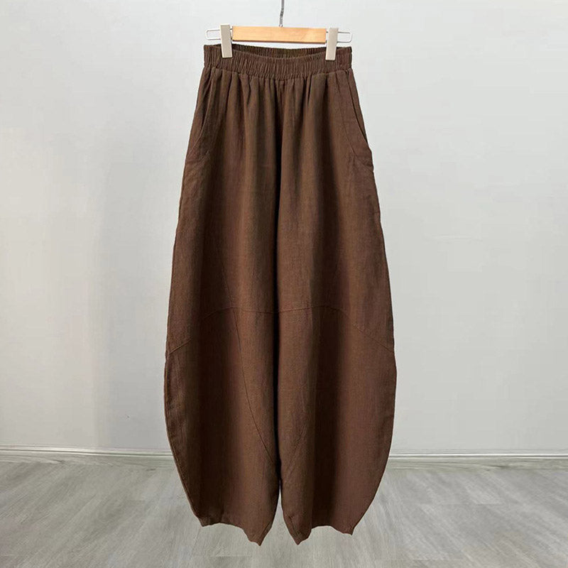 Cotton Linen Pants Harem Trousers Loose Zen Yoga Tai Chi Women's Pants