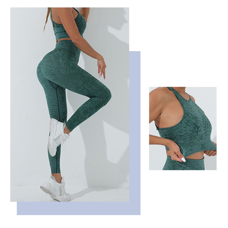 Seamless Skin-Friendly Print Mindful Movement Yoga Set