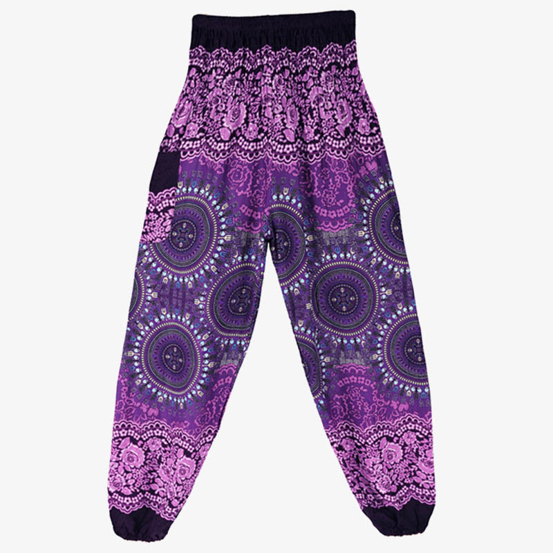 Boho Loose Harem Trousers Women's Yoga Pants