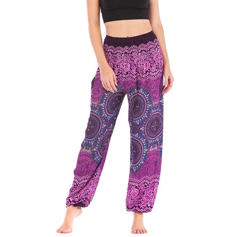 Boho Loose Harem Trousers Women's Yoga Pants