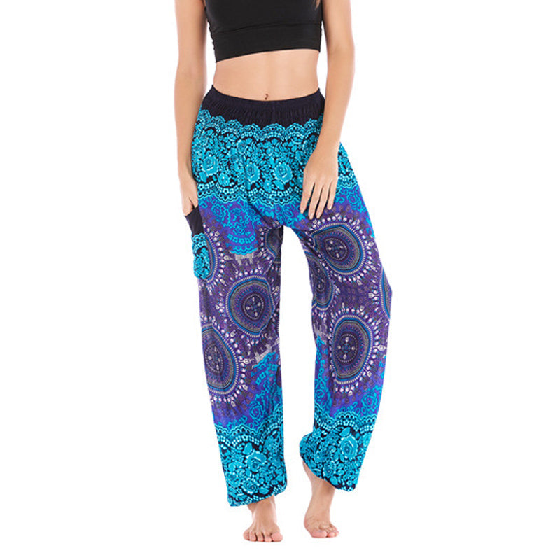 Boho Loose Harem Trousers Women's Yoga Pants