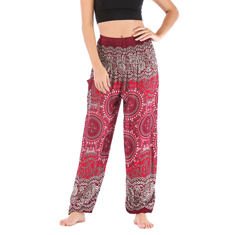 Boho Loose Harem Trousers Women's Yoga Pants