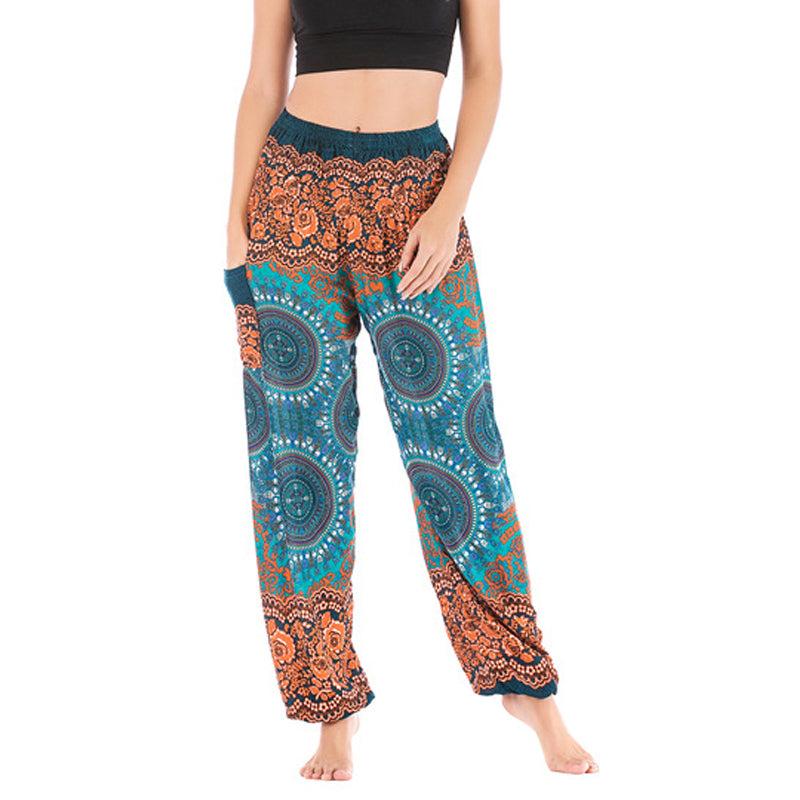 Boho Loose Harem Trousers Women's Yoga Pants