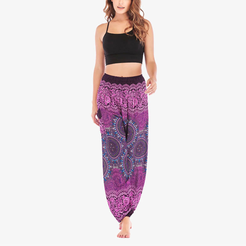 Boho Loose Harem Trousers Women's Yoga Pants