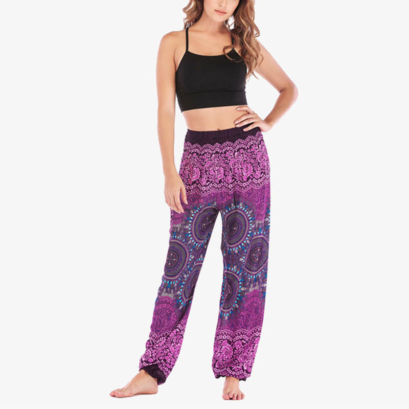 Boho Loose Harem Trousers Women's Yoga Pants