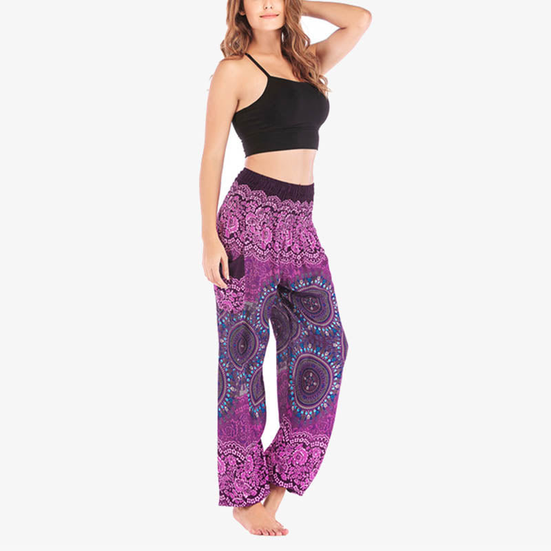 Boho Loose Harem Trousers Women's Yoga Pants
