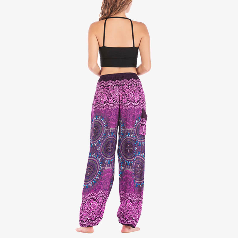 Boho Loose Harem Trousers Women's Yoga Pants