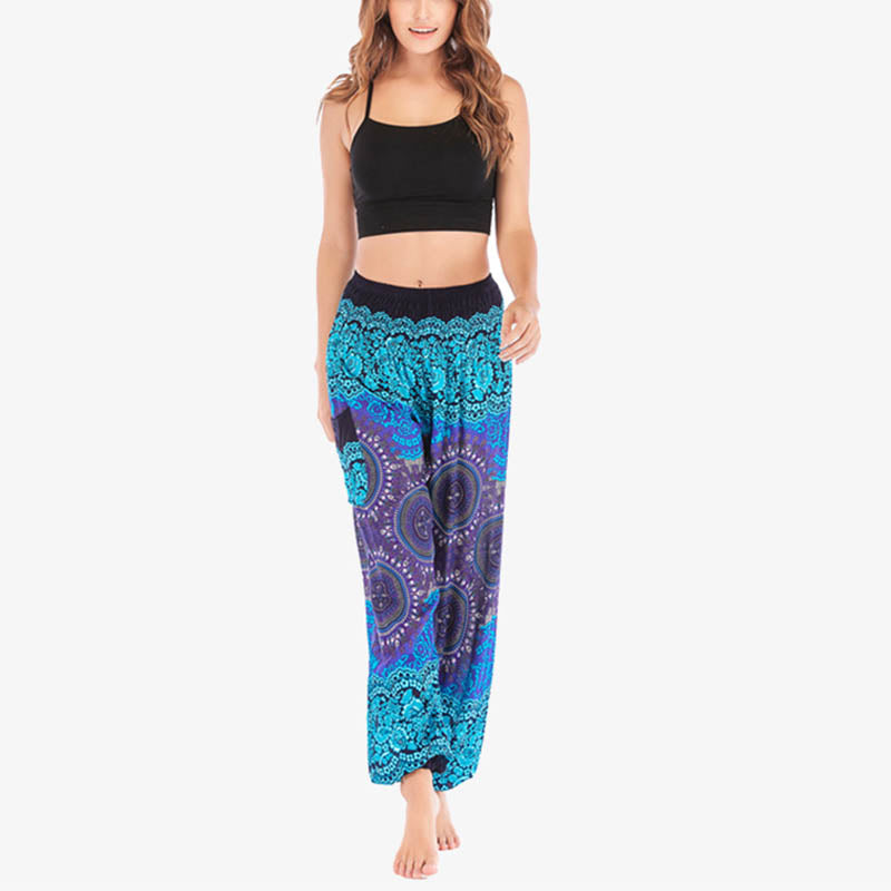 Boho Loose Harem Trousers Women's Yoga Pants
