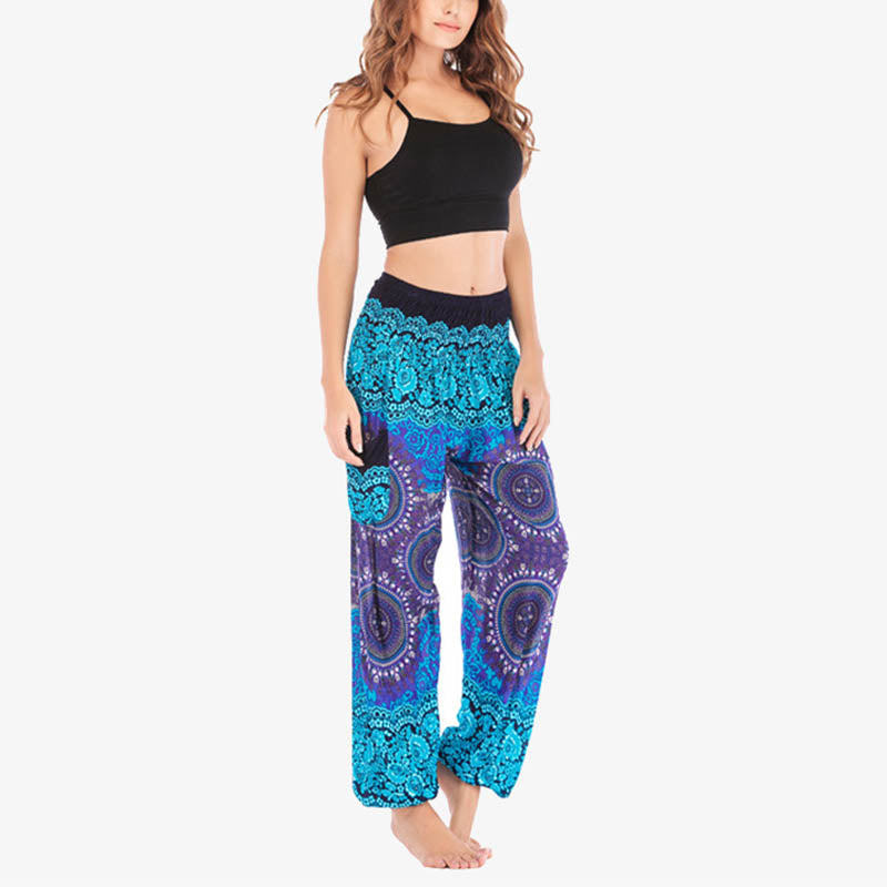 Boho Loose Harem Trousers Women's Yoga Pants