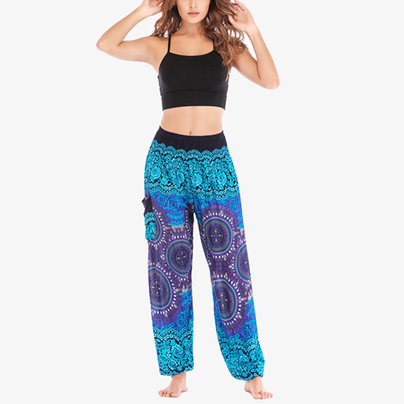 Boho Loose Harem Trousers Women's Yoga Pants
