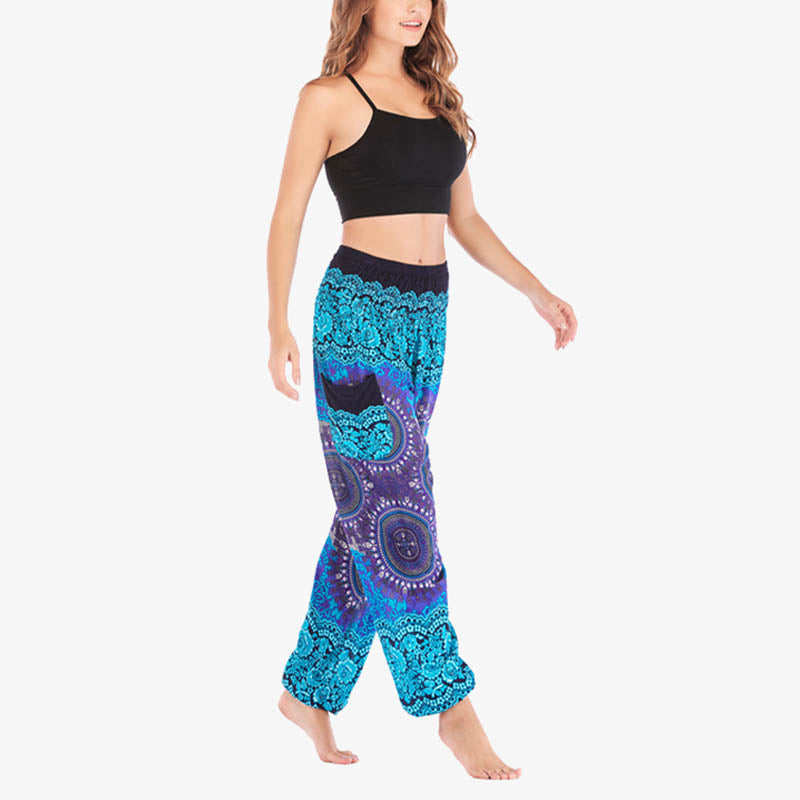 Boho Loose Harem Trousers Women's Yoga Pants