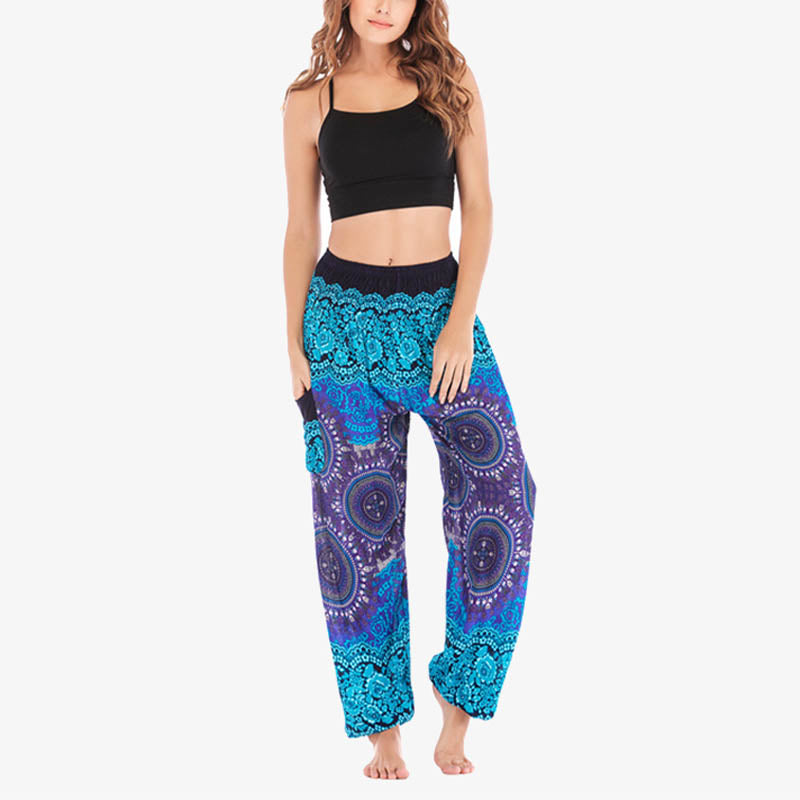 Boho Loose Harem Trousers Women's Yoga Pants