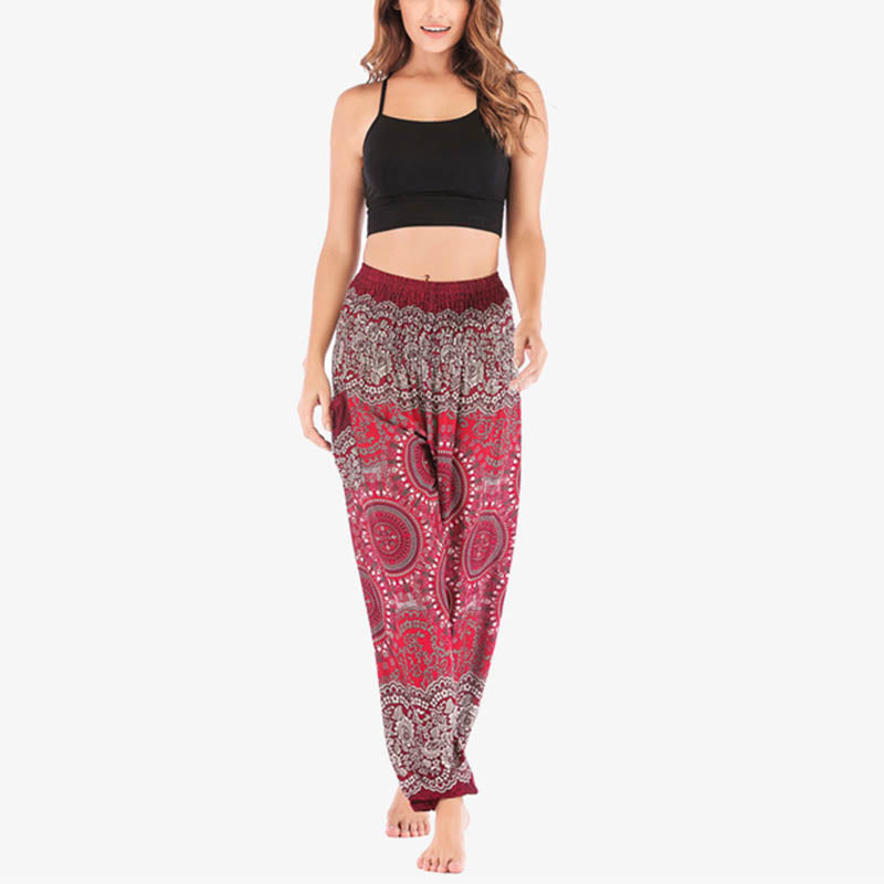 Boho Loose Harem Trousers Women's Yoga Pants