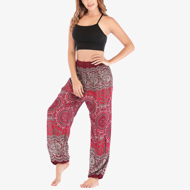 Boho Loose Harem Trousers Women's Yoga Pants