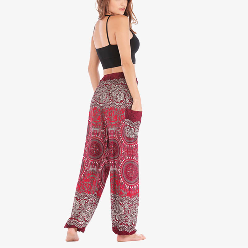 Boho Loose Harem Trousers Women's Yoga Pants