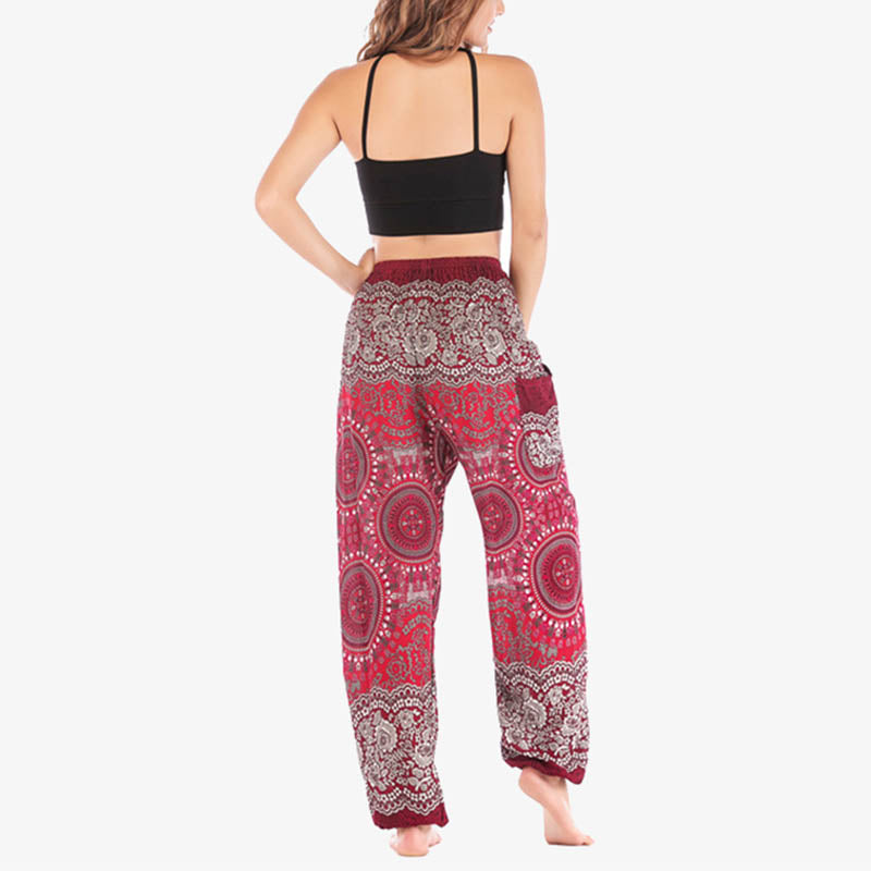 Boho Loose Harem Trousers Women's Yoga Pants