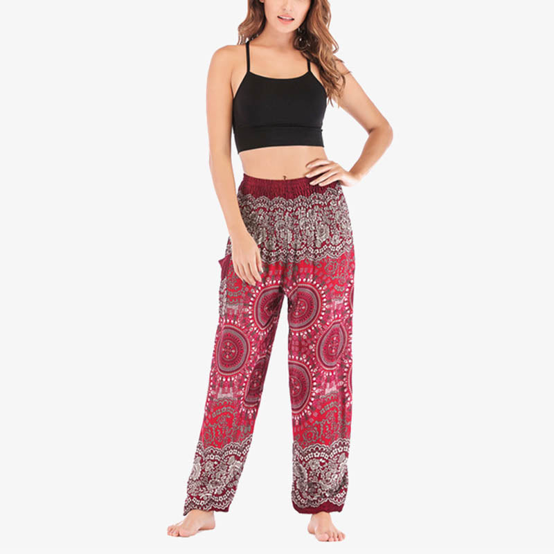 Boho Loose Harem Trousers Women's Yoga Pants