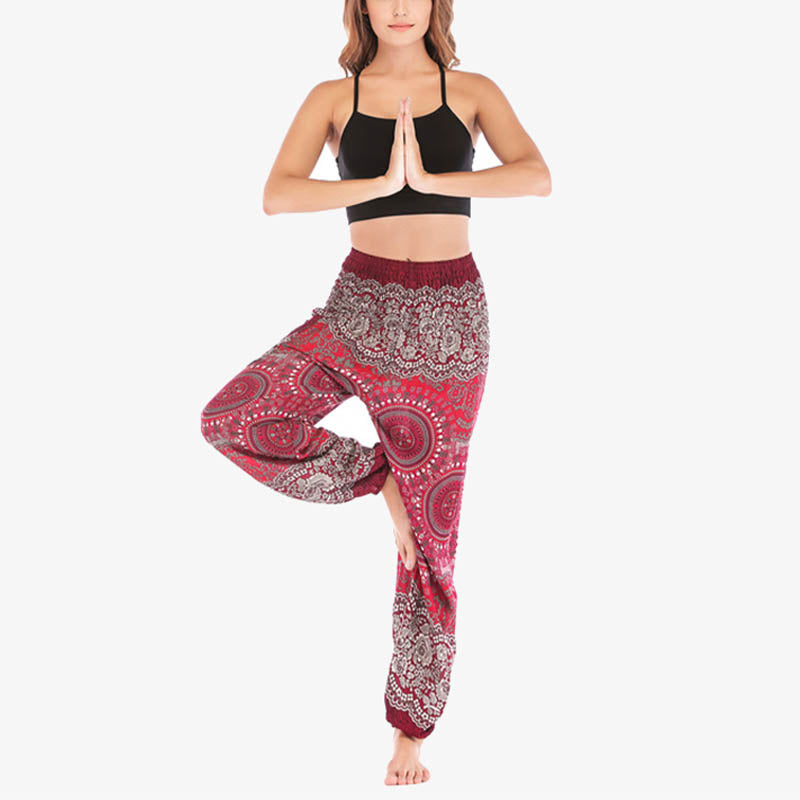 Boho Loose Harem Trousers Women's Yoga Pants