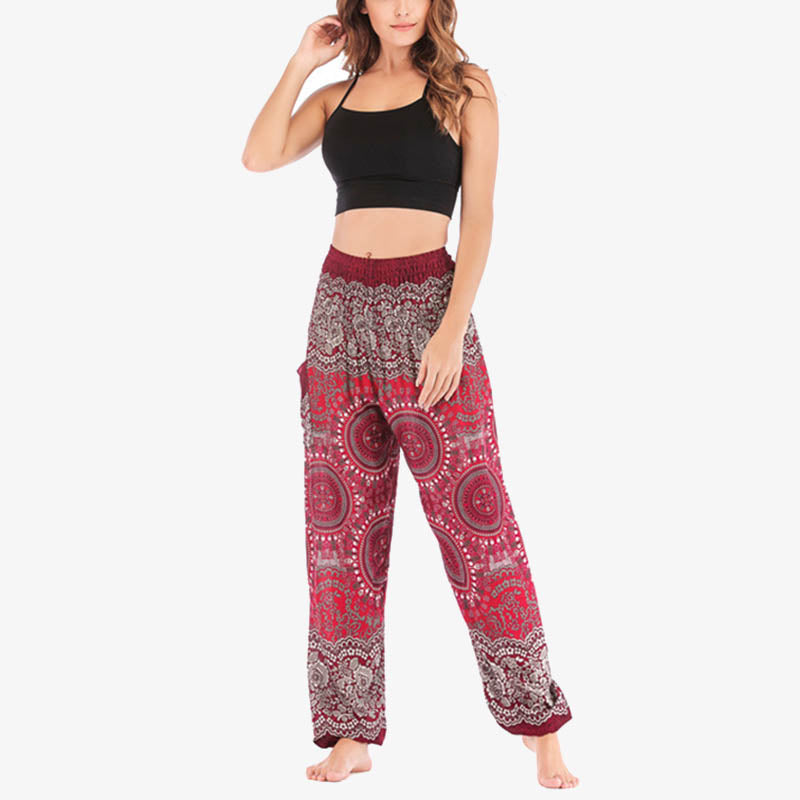 Boho Loose Harem Trousers Women's Yoga Pants