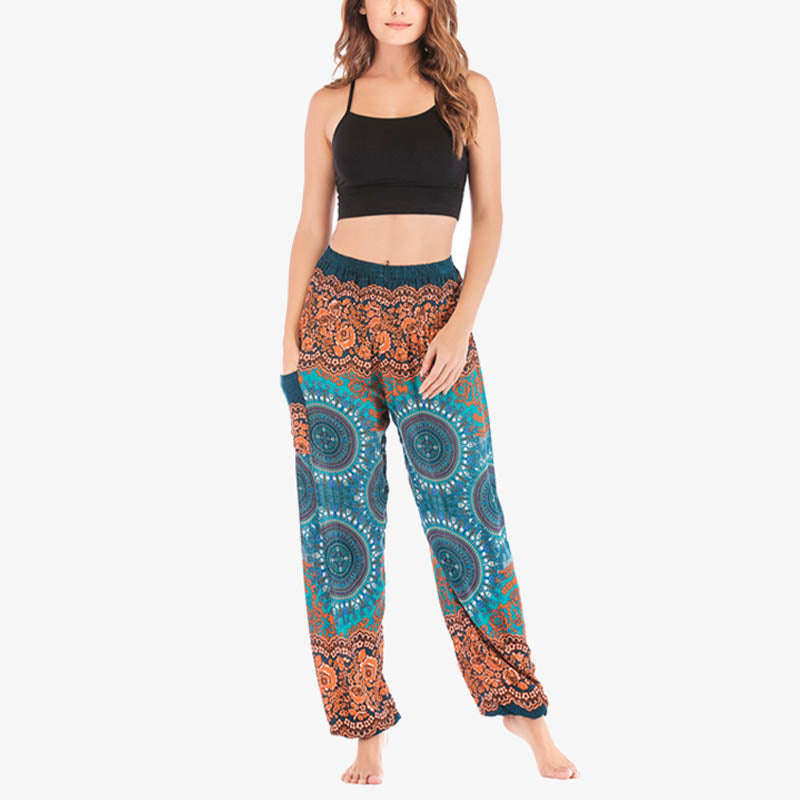 Boho Loose Harem Trousers Women's Yoga Pants