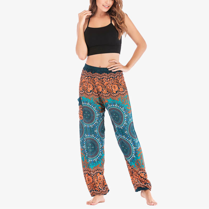 Boho Loose Harem Trousers Women's Yoga Pants