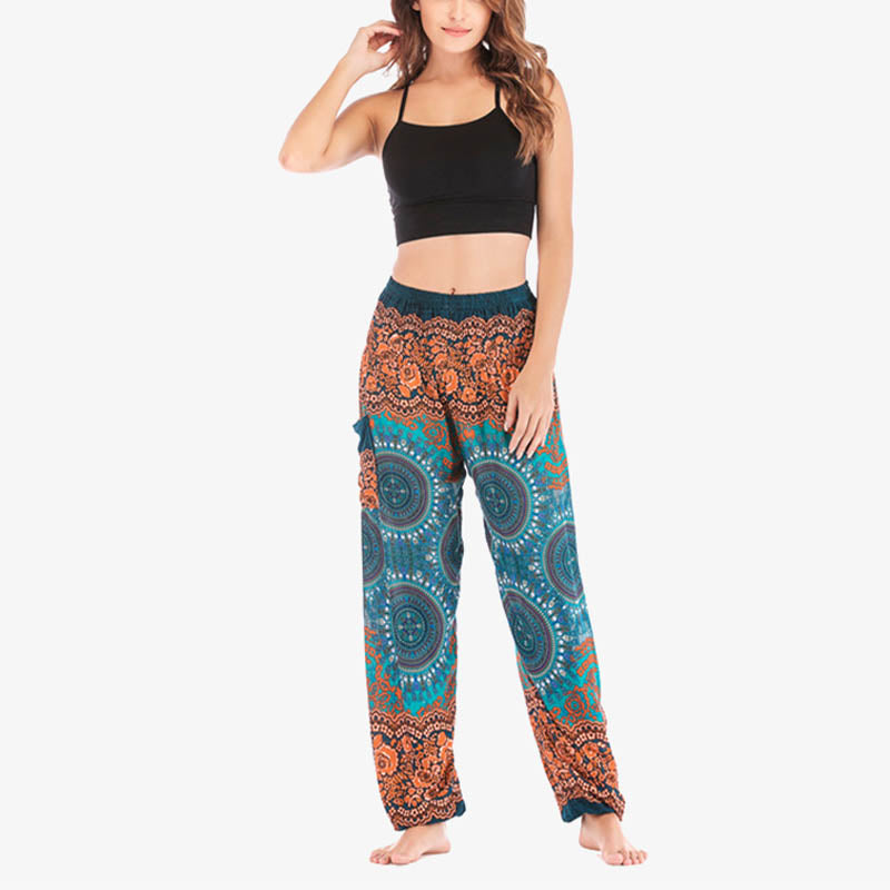 Boho Loose Harem Trousers Women's Yoga Pants