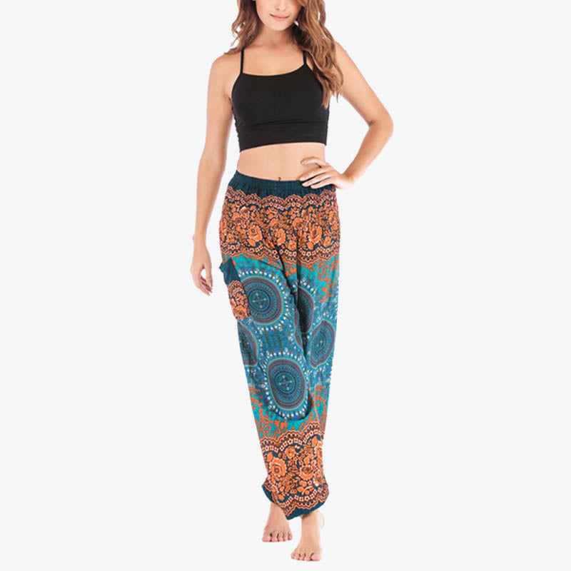 Boho Loose Harem Trousers Women's Yoga Pants