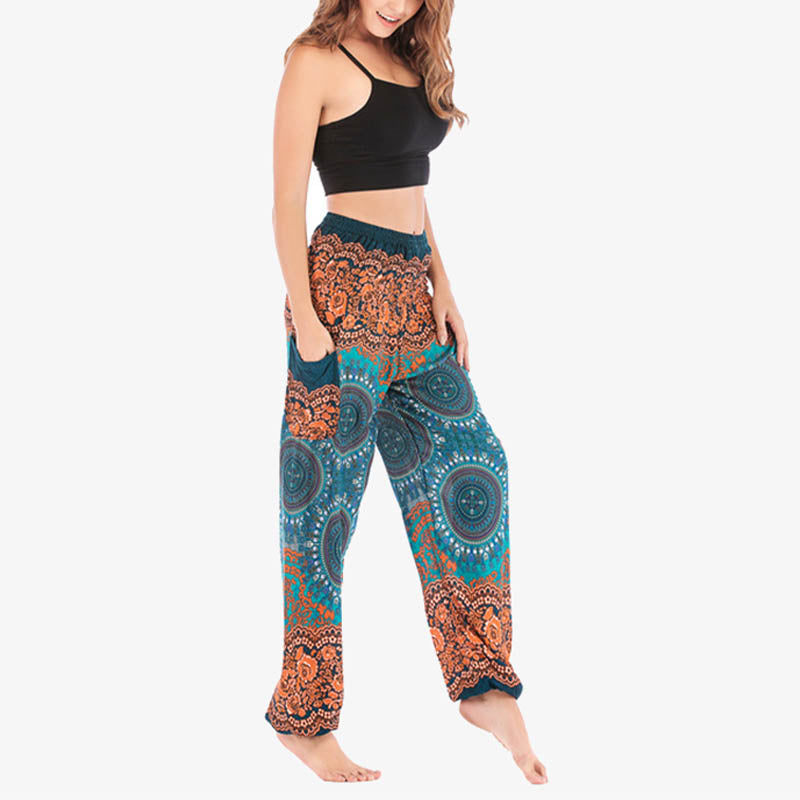 Boho Loose Harem Trousers Women's Yoga Pants