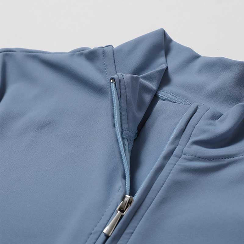 Women Zipper Long Sleeve Shapewear Jumpsuit Sports Fitness Yoga Bodysuit