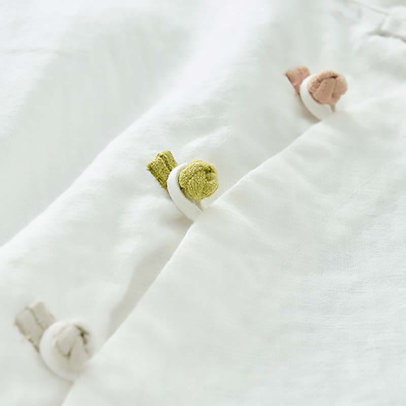 Ramie Linen Stand Collar Mindful Meditation Long Sleeve Shirt