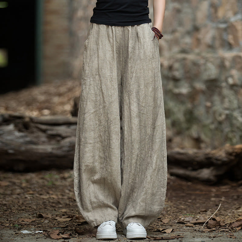 Breathable Hand-Dyed Loose Fit Yoga Harem Pants with Pockets