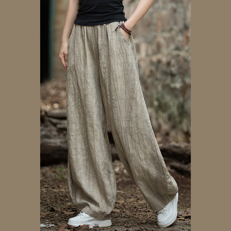 Breathable Hand-Dyed Loose Fit Yoga Harem Pants with Pockets