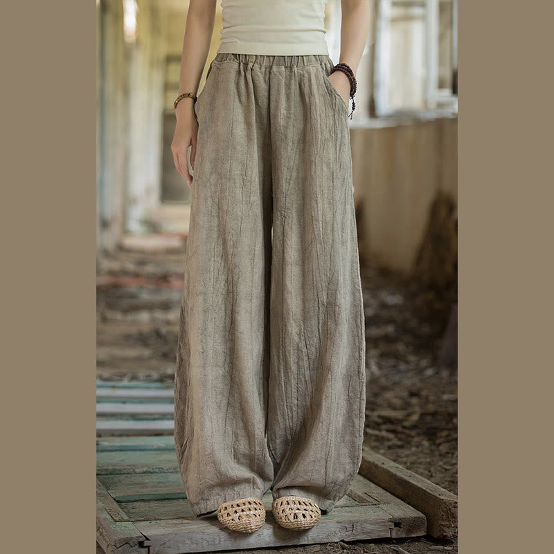 Breathable Hand-Dyed Loose Fit Yoga Harem Pants with Pockets