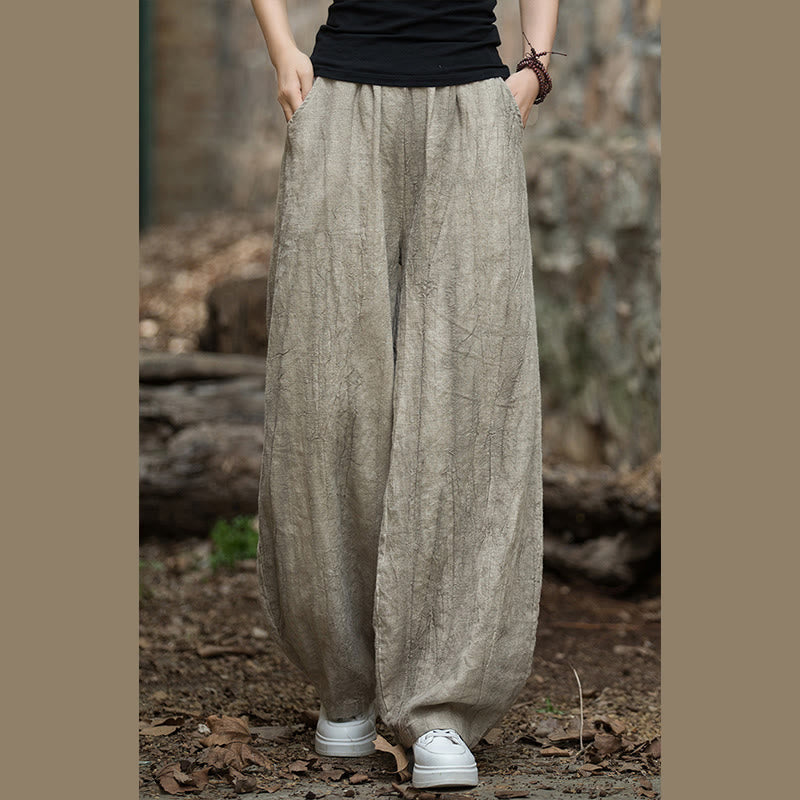 Breathable Hand-Dyed Loose Fit Yoga Harem Pants with Pockets