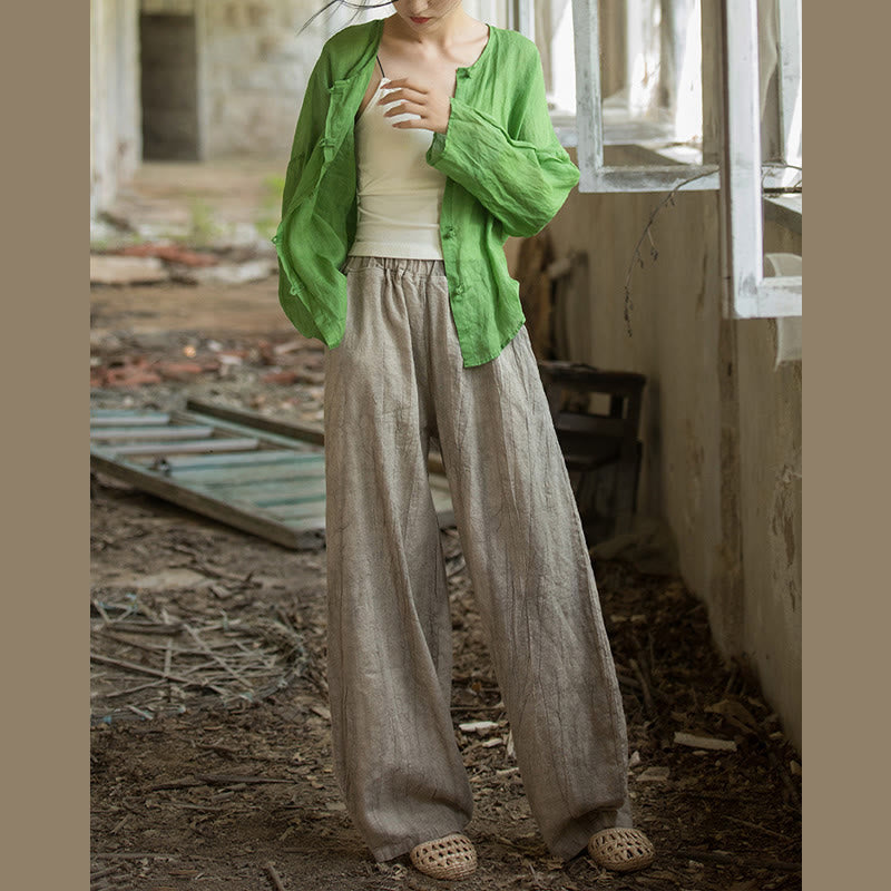 Breathable Hand-Dyed Loose Fit Yoga Harem Pants with Pockets