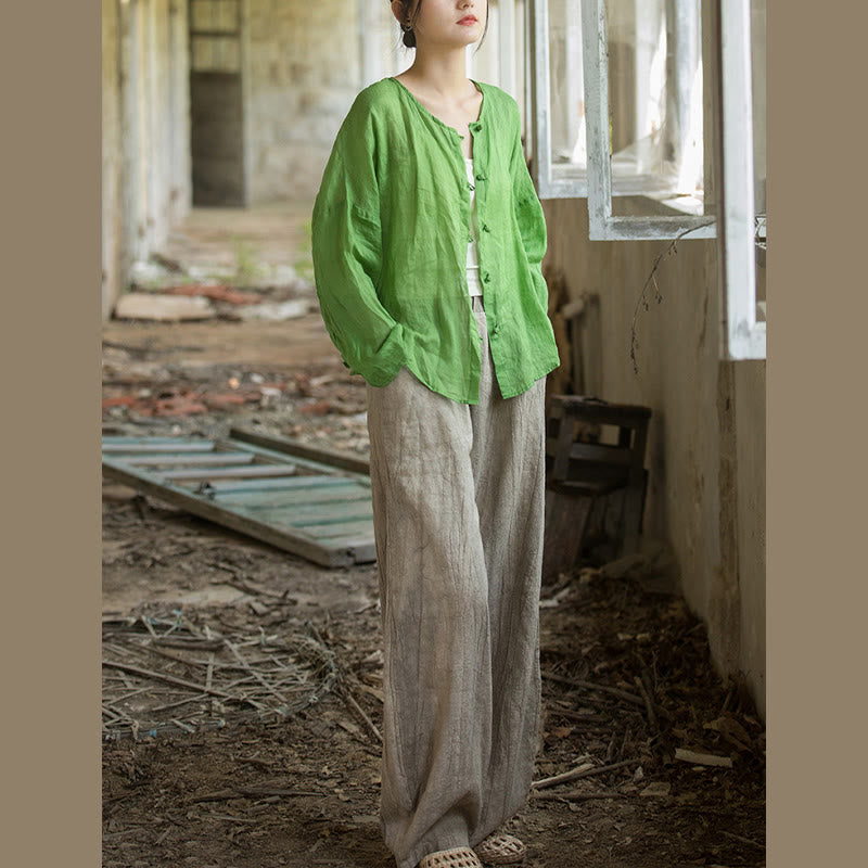 Breathable Hand-Dyed Loose Fit Yoga Harem Pants with Pockets